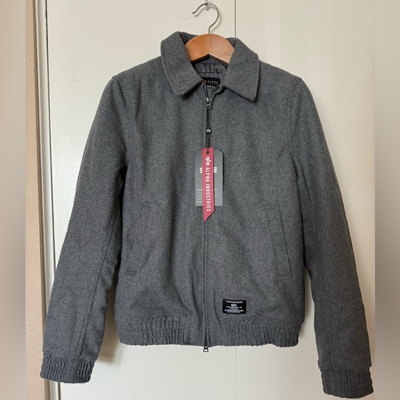 Alpha Industries Wool Harrington Flight Jacket - Picture 1 of 6